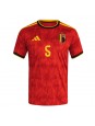 Belgie Maxim De Cuyper #5 Domácí Dres MS 2026 Krátký Rukáv Belgie Maxim De Cuyper #5 Domácí Dres MS 2026 Krátký Rukáv
